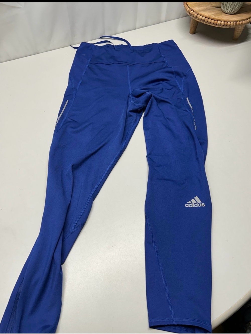 adidas Blue Performance Athletic Leggings
